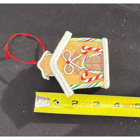 New Hallmark Gingerbread House Iced Christmas Ornament New With Tags - Picture 6 of 6